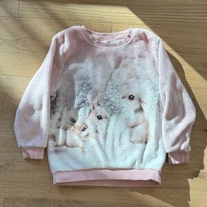 Soft Pink Snow Bunny Sweatshirt